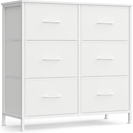 SONGMICS Dresser for Bedroom, Chest of Drawers, TV Stand, 6 Non-Woven Fabric by SONGMICSbySONGMICSHOME