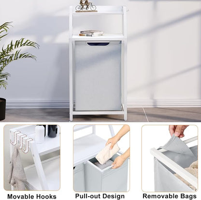 Laundry Hamper, Laundry Sorter, Rolling Laundry Basket - Image 4