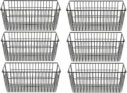 SANNO Wire Storage Baskets Freezer Baskets Farmhouse Organizer Storage Bins by SANNO