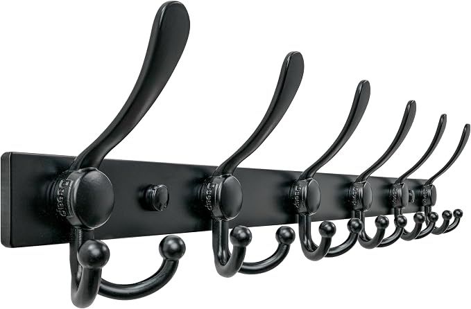 Dseap Coat Rack Wall Mount 2.0 Pro: 24” Long, 3X Tougher, Heavy Duty Stainless by Dseap