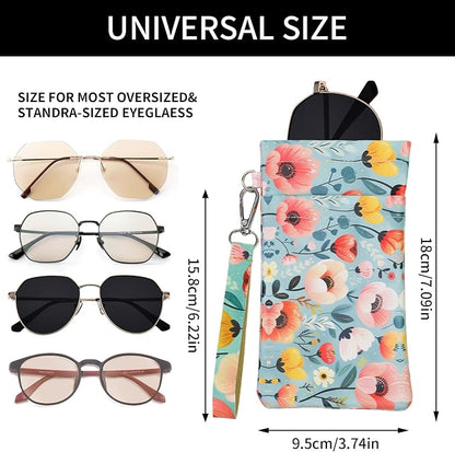Double Eyeglass Case Soft Dual Glasses Case - Image 2