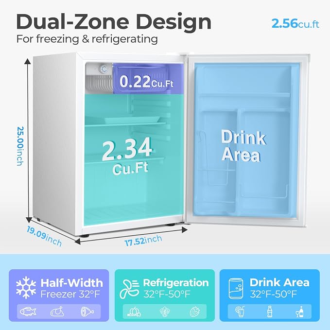Antarctic Star 2.56 Cu.Ft. Mini Fridge - Image 2