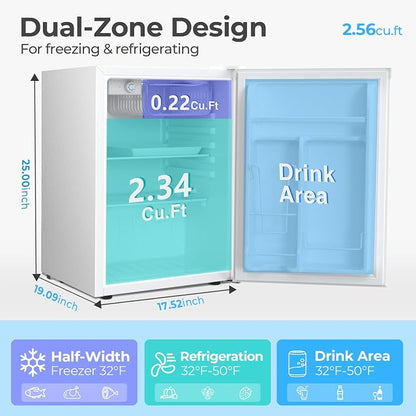 Antarctic Star 2.56 Cu.Ft. Mini Fridge - Image 2