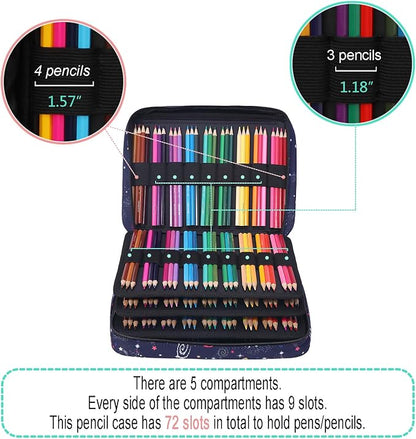 JAKAGO 220 Slots Colored Pencil Case Large Capacity Pen Holder - Image 3
