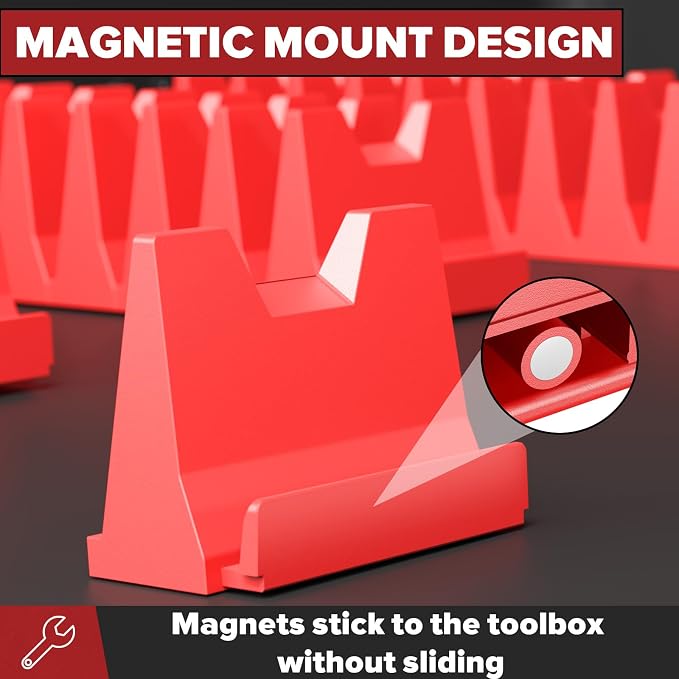 40PCS Magnetic Wrench Organizer Holder - Image 2