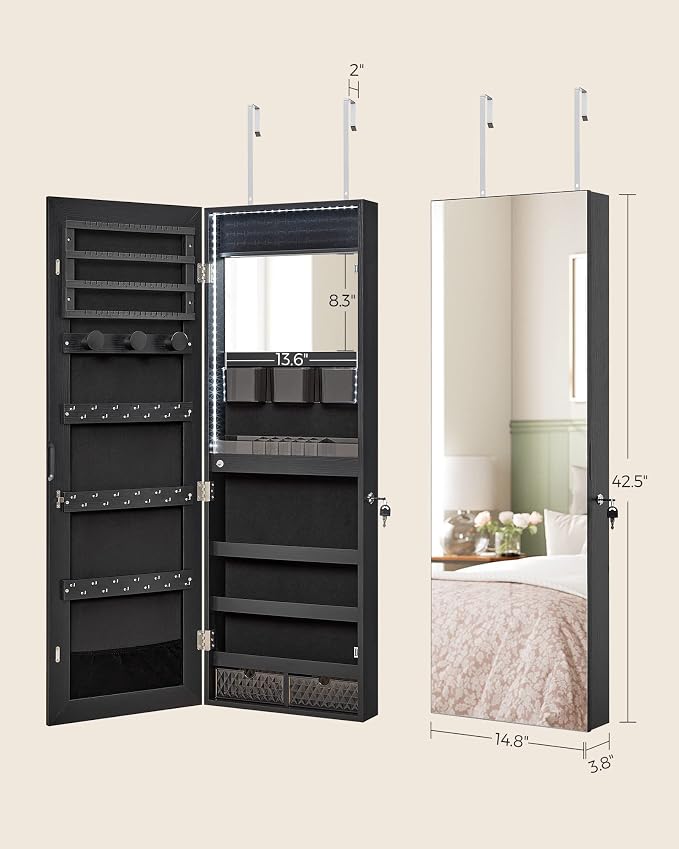SONGMICS Jewelry Cabinet Armoire Organizer - Image 7