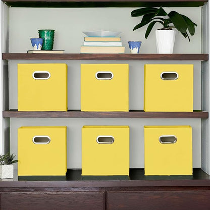 Household Essentials 6 ct Open Fabric Cube Storage Bins - Image 3