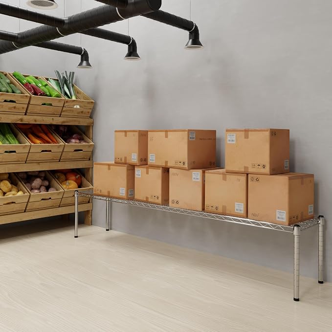 14" Deep x 72" Wide x 14" Height Wire Shelving Kit | 1-Tier | NSF Commercial - Image 5