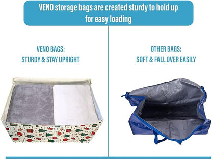 VENO 2 Pack Moving Bags and Large Christmas Decoration Storage Bins - Image 5