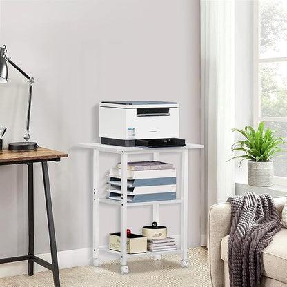 Lerliuo 3-Tier Printer Stand, Industrial Mobile Printer Table - Image 6