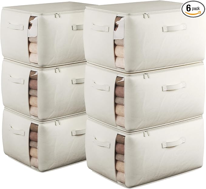 Large Canvas Clothes Storage Bags by Unknown