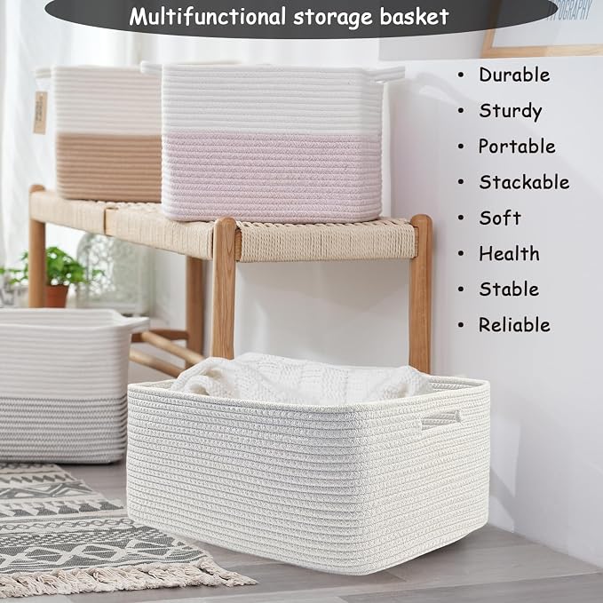 COMFY-HOMI 2 pcs Large Storage Baskets - Image 5