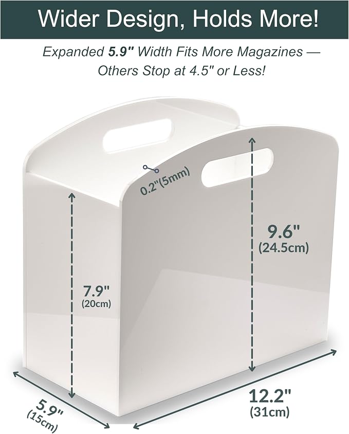 White Magazine Holder - Image 2