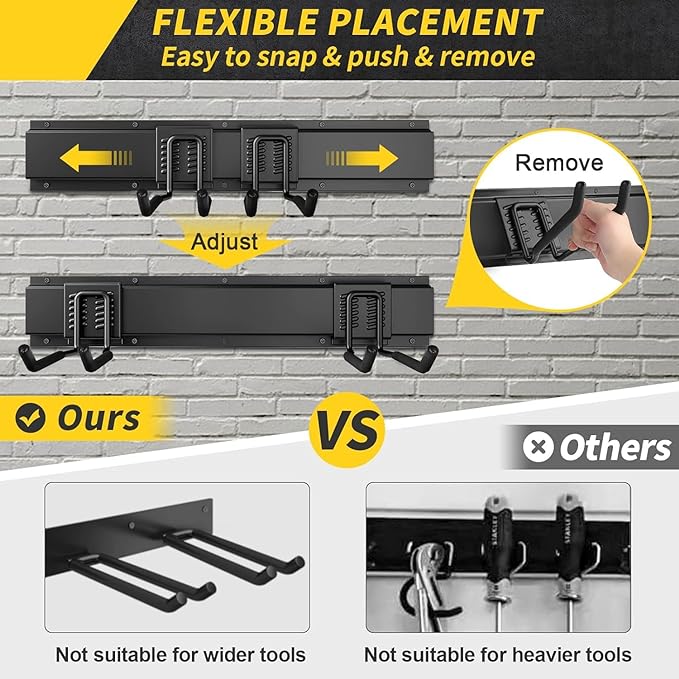 64 Inches Garage Storage, UUP Garage Organization Wall Mount Garden Tool - Image 3