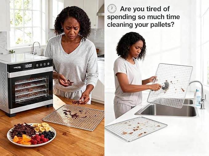 Mesh Silicone Dehydrator Sheets, 10x11 in 10 Pcs/Sets - Image 3