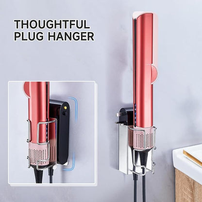 Hair Straightener Holder Wall Mounted, Hair Tool Organizer Stainless Steel - Image 4
