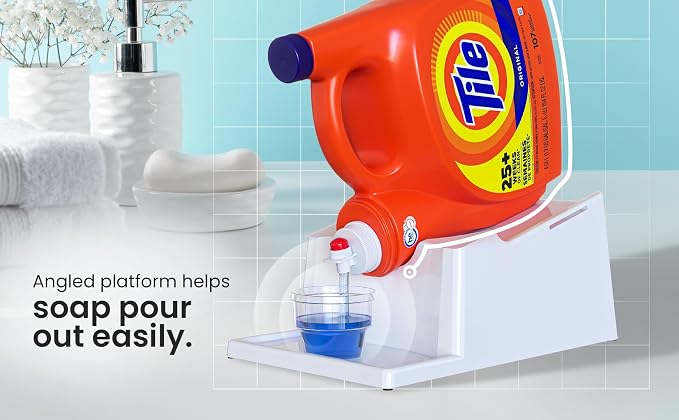TidyFriend No-Spill Liquid Laundry Detergent Dispenser Holder, Laundry Soap - Image 3
