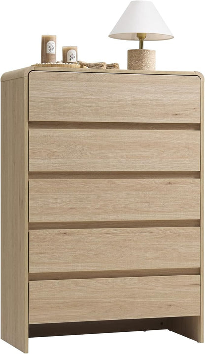 AMERLIFE 5 Drawer Dresser for Bedroom, Anti-Tip Kit, Wood Cabinet Organizer for - Image 9