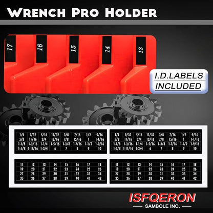 12 PC Magnetic Tool Organizer for Wrenches - Image 3