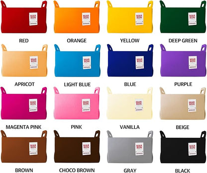 Collapsible Felt CHARCOL Storage Bin Small 7.1"x5.1"x5.1" – Foldable Basket - Image 2