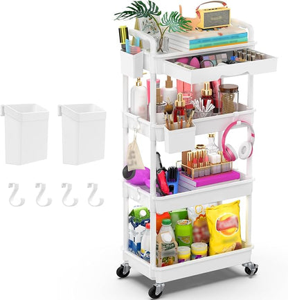 Goovilla 4 Tier Rolling Utility Cart Organizer by Goovilla