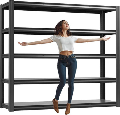 60" W Garage Shelving Heavy Duty, 5 Tier Storage Shelves, 3030LBS Adjustable - Image 9