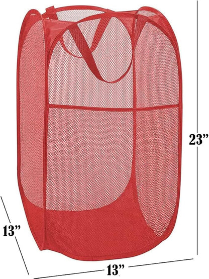 BATTOO Deluxe Strong Mesh Pop up Laundry Hamper Basket - Image 2