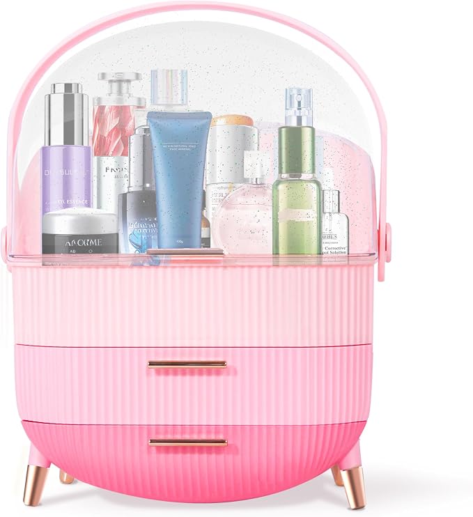 Teen Girls Gift Makeup Organizer, Skincare Organizer Jewelry Storage, Cosmetics by PteslyForBetterLife