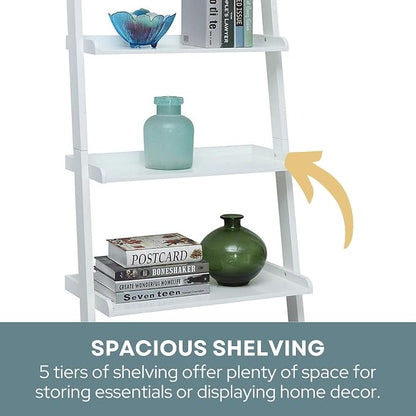 Convenience Concepts French Country Bookshelf Ladder - Image 4