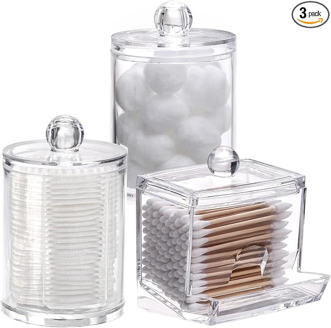 Tbestmax Bathroom Organizer Accessories Set-10 OZ, 7 OZ Qtips Holder Storage by Tbestmax
