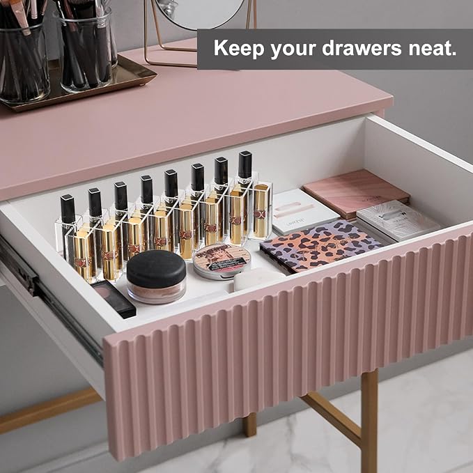 ELLDOO Rollerball Perfume Organizer, 23 Spaces Clear Acrylic Perfume Storage - Image 8