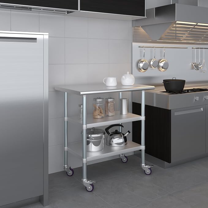 AmGood Stainless Steel Work Table - Image 7