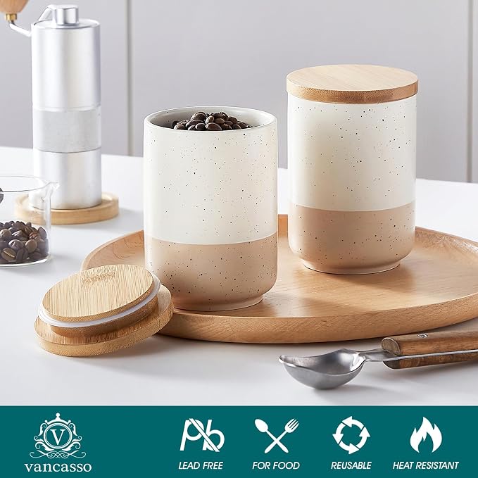 vancasso Sabine Ceramic Canister Set - Image 3