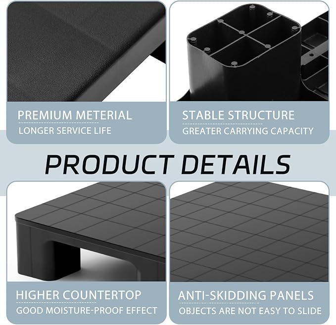 1 Pcs Plastic Pallet for Basement Storage Easy Stack Lightweight Floor Pallet - Image 3
