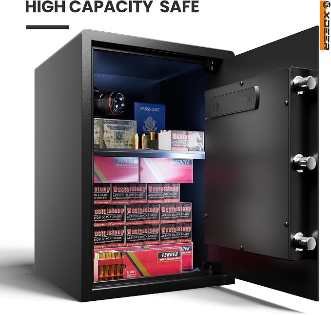 XDeer Biometric Safe Box, Quick-Access Security Safe Box - Image 2