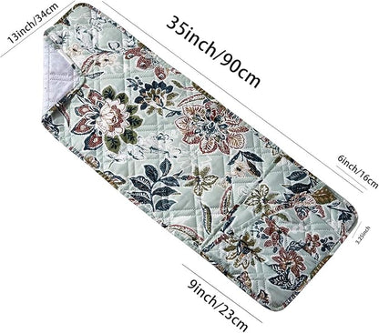 Brilliant Sunshine Vintage Beautiful Green Flowers Couch Armrest 5 Pockets - Image 2