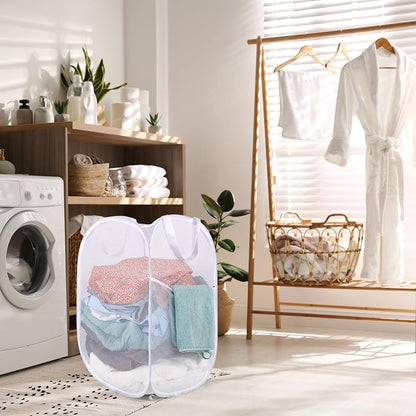 BATTOO Deluxe Strong Mesh Pop up Laundry Hamper Basket - Image 6