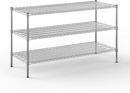 24" Deep x 60" Wide x 34" Height Wire Shelving Kit | 3-Tier | NSF Commercial by Regal+Altair