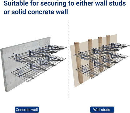 FLEXIMOUNTS WR26B-SBA 2' x 6' Wall Shelf Garage Storage Rack - Image 6