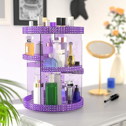 360 Degree Rotating Makeup Organizer, Extra Large Capacity Cosmetics Organizer - Image 8