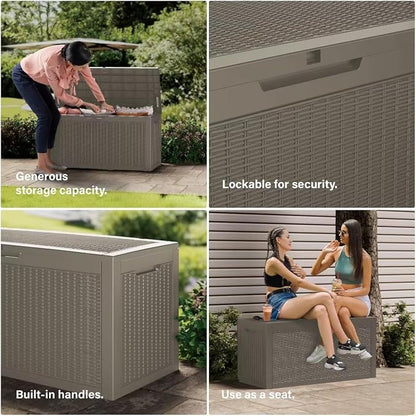 Heavy-Duty 150 Gallon Waterproof Deck Storage Boxes - Image 7
