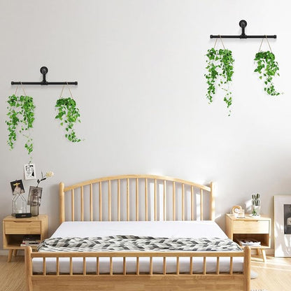 Industrial Pipe Clothes Rack Floating DIY Wall Mounted, Heavy Duty Rustic - Image 7