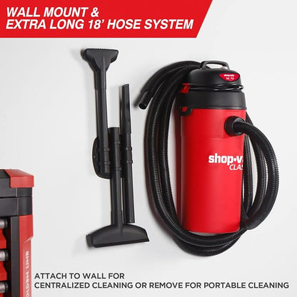 Shop-Vac 5 Gallon 5.5 Peak HP Wet/Dry Vacuum, Wall Mountable Compact Shop Vacuum - Image 2