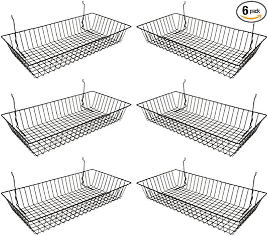 Only Garment Racks #5624B Black Wire Baskets by Only+Garment+Racks