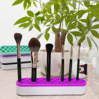 TANG SONG 2 PCS Silicone Make up Brush Holder Cosmetic Storage Box Desktop - Image 4