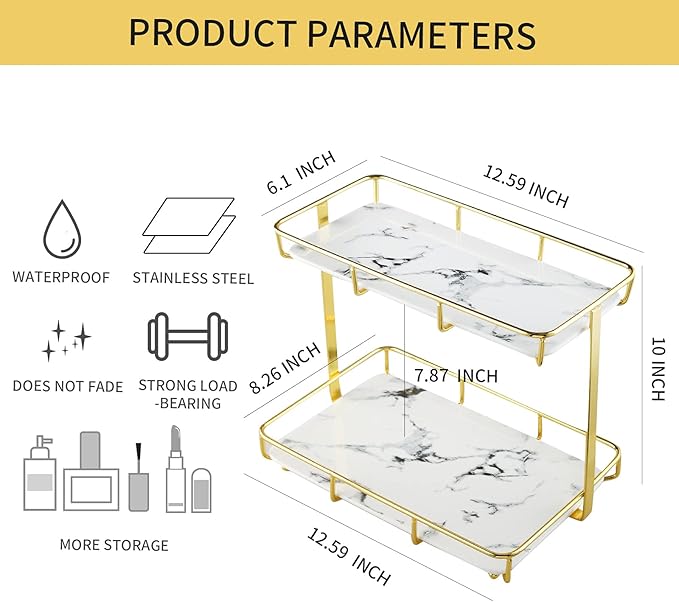 Bathroom Organizer Countertop Perfume Organizer Makeup Organizer Cosmetics - Image 2