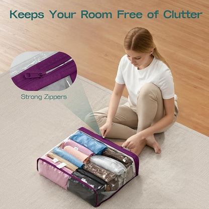 5PACK Clear Zippered Storage Bags - Image 6