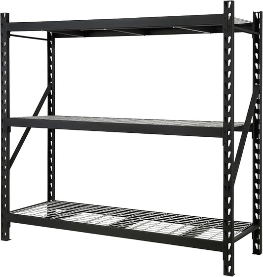 Ironton Industrial Shelving Rack, 3 Storage Shelves Steel Construction 3-Tier by Ironton