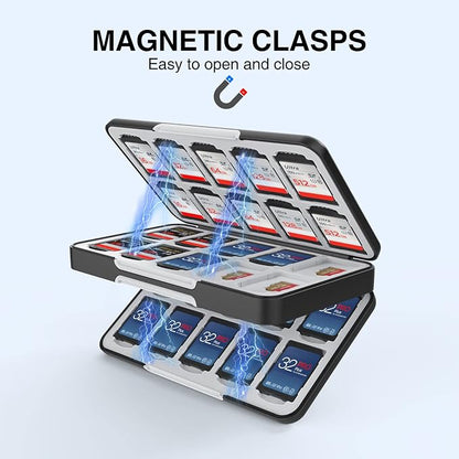 HEIYING SD Card Holder for Memory SD and TF Cards, Portable Case Compatible - Image 5