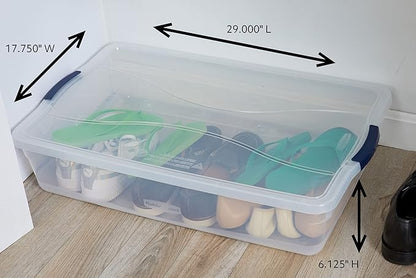Rubbermaid Cleverstore 42 Quart Stackable Plastic Storage Bin - Image 3